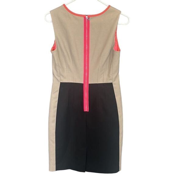 T Tahari Mini Color Block Contemporary Sheath Dress - Picture 4 of 9